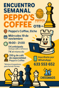 Encuentro semanal Peppo´s Coffee 19 de noviembre