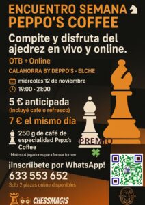 12 de noviembre, Torneo Peppo´s Coffee